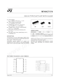 M74HCT174RM13TR Datasheet Cover