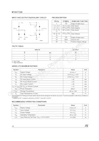 M74HCT240B1R Datasheet Page 2