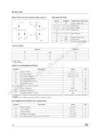 M74HCT244TTR Datasheet Page 2
