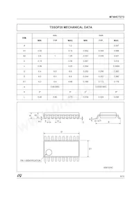 M74HCT273TTR Datasheet Page 9