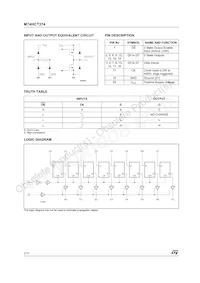 M74HCT374M1R Datasheet Pagina 2