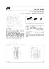M74HCT540RM13TR Datasheet Cover