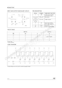 M74HCT574RM13TR Datenblatt Seite 2
