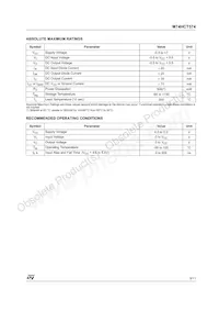 M74HCT574RM13TR Datasheet Page 3
