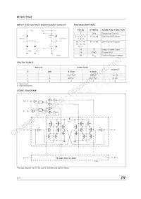 M74HCT640B1R Datenblatt Seite 2