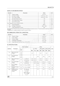 M74HCT74TTR Datasheet Pagina 3