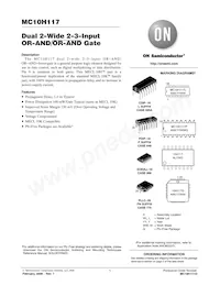 MC10H117PG Datasheet Cover