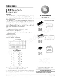 MC10H166PG Datasheet Cover