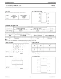 N74F02D Datasheet Page 2