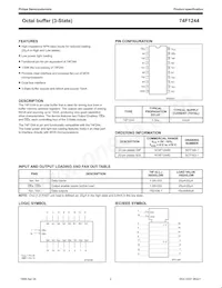 N74F1244D Datasheet Page 2