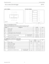 N74F14D Datasheet Page 3