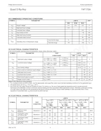 N74F175AN Datasheet Page 4