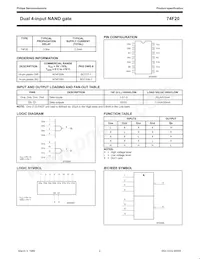 N74F20D Datasheet Page 2