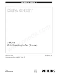 N74F240DB Datasheet Cover