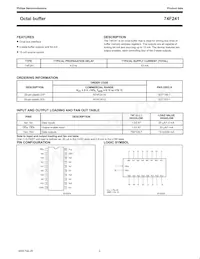 N74F241D Datasheet Page 2