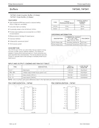 N74F540D Datasheet Page 2
