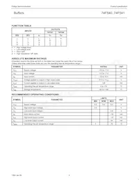 N74F540D Datasheet Page 4
