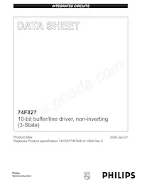 N74F827N Datasheet Cover