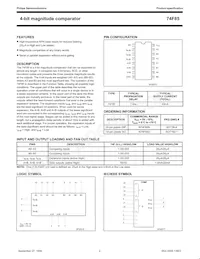N74F85D Datasheet Page 2