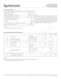 PI74ALVTC16374AEX Datasheet Page 3