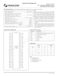 PI74AVC+16374A Datasheet Pagina 2