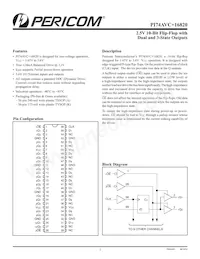 PI74AVC+16820AE Datasheet Cover