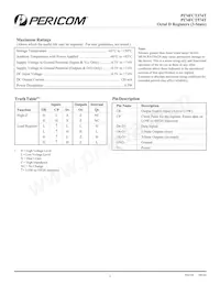 PI74FCT374ATQE Datasheet Page 2