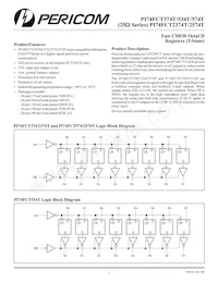 PI74FCT574ATS Datasheet Cover