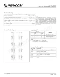 PI74LPT16245CAEX Datasheet Page 2