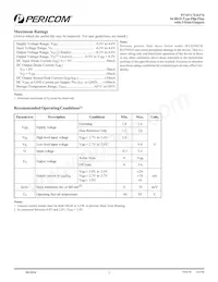 PI74VCX16374AE Datasheet Page 3