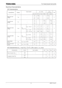 TC74HC00APF Datasheet Page 3