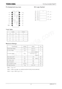 TC74LCX32FT(EL) Datasheet Pagina 2