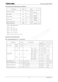 TC74LCX32FT(EL) Datenblatt Seite 3
