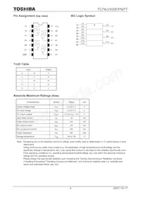 TC74LVX00FTEL Datasheet Page 2