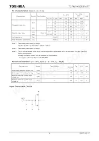 TC74LVX00FTEL Datasheet Pagina 4