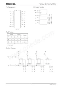 TC74VHC175FTEL Datasheet Page 2