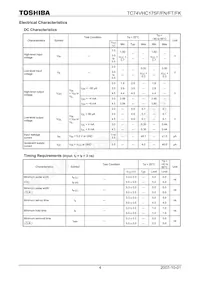TC74VHC175FTEL Datasheet Pagina 4