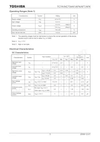 TC74VHCT04AFTEL Datasheet Page 3