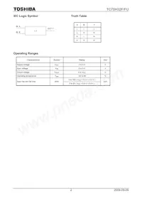 TC7SH32FU Datasheet Page 2