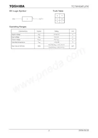 TC7WH04FU(TE12L) Datasheet Page 2