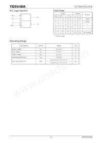 TC7WH74FU(TE12L) Datasheet Pagina 2