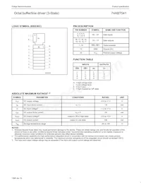 74ABT541D Datasheet Page 3