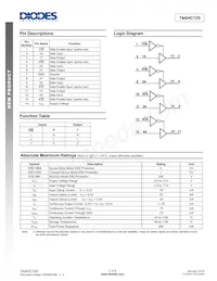 74AHC125T14-13 Datasheet Page 2