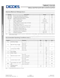 74AHC1G125W5-7 Datasheet Pagina 3