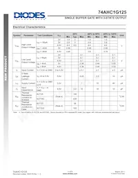 74AHC1G125W5-7 Datasheet Page 4