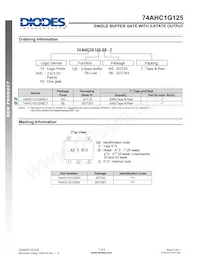 74AHC1G125W5-7 Datasheet Page 7