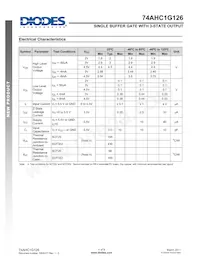 74AHC1G126W5-7 Datasheet Page 4