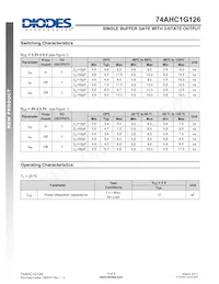 74AHC1G126W5-7 Datasheet Page 5