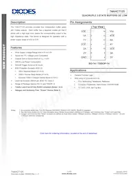74AHCT125T14-13 Datasheet Cover