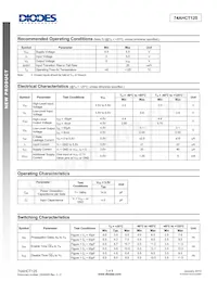 74AHCT125T14-13 Datasheet Page 3